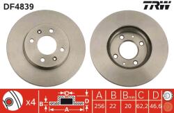 TRW Disc frana TRW DF4839 (DF4839) - fixbox
