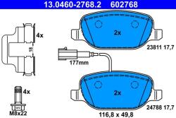ATE Set placute frana, frana disc ATE 13.0460-2768.2 - fixbox