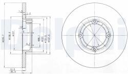 DELPHI Disc frana DELPHI BG3551 (BG3551) - fixbox
