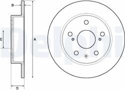 DELPHI Disc frana DELPHI BG4709C (BG4709C) - fixbox