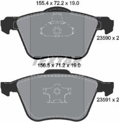 TEXTAR Set placute frana, frana disc TEXTAR 2359001 - fixbox