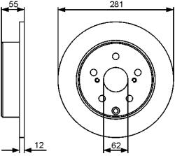 Bosch Disc frana BOSCH 0 986 479 419 (0 986 479 419) - fixbox