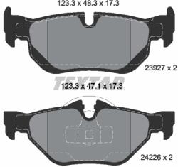 TEXTAR Set placute frana TEXTAR 2392701 (2392701)