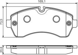 Bosch Set placute frana BOSCH 0 986 495 107 (0 986 495 107)