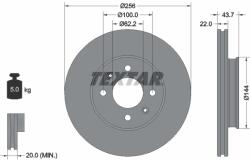 TEXTAR Disc frana TEXTAR 92304603 (92304603)