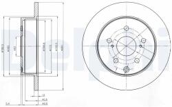 DELPHI Disc frana DELPHI BG4115 (BG4115) - fixbox