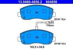ATE Set placute frana ATE 13.0460-4856.2 (13.0460-4856.2) - fixbox