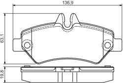 Bosch Set placute frana BOSCH 0 986 495 100 (0 986 495 100)