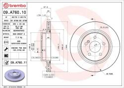 BREMBO Disc frana BREMBO 09. A760.11 (09.A760.11)