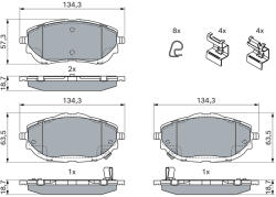 Bosch Set placute frana BOSCH 0 986 494 676 (0 986 494 676)