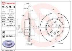 BREMBO Disc frana BREMBO 09. D421.11 (09.D421.11)