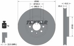 TEXTAR Disc frana TEXTAR 92129303 (92129303)