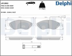DELPHI Set placute frana DELPHI LP1992 (LP1992)