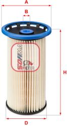 SOFIMA Filtru combustibil SOFIMA S 6038 NE (S 6038 NE) - fixbox