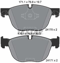TEXTAR Set placute frana TEXTAR 2417001 (2417001) - fixbox