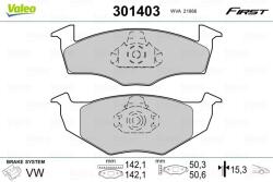 VALEO Set placute frana VALEO 301403 (301403)