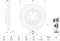Bosch Disc frana BOSCH 0 986 479 753 (0 986 479 753) - fixbox