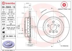 BREMBO Disc frana BREMBO 09. D902.13 (09.D902.13)