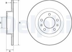 DELPHI Disc frana DELPHI BG4748C (BG4748C) - fixbox