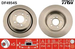TRW Disc frana TRW DF4954S - fixbox