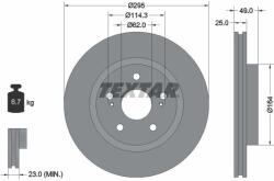 TEXTAR Disc frana TEXTAR 92156503 (92156503)