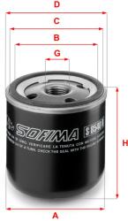 SOFIMA Filtru ulei SOFIMA S 8540 R (S 8540 R) - fixbox