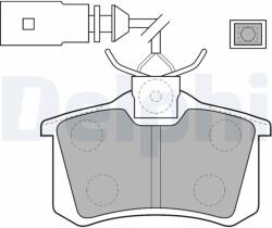 DELPHI Set placute frana DELPHI LP1556 (LP1556)