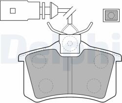 DELPHI Set placute frana, frana disc DELPHI LP1556 - fixbox