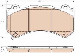 TRW Set placute frana TRW GDB4450 (GDB4450)