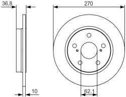 Bosch Disc frana BOSCH 0 986 479 S64 (0 986 479 S64) - fixbox