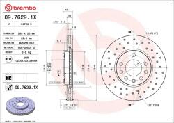 BREMBO Disc frana BREMBO 09.7629. 1X (09.7629.1X)