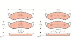 TRW Set placute frana, frana disc TRW GDB1153 - fixbox