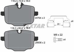 TEXTAR Set placute frana TEXTAR 2470401 (2470401) - fixbox