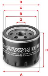 SOFIMA Filtru ulei SOFIMA S 0110 R - fixbox