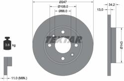 TEXTAR Disc frana TEXTAR 92092803 (92092803)