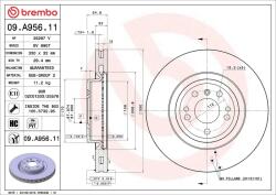 BREMBO Disc frana BREMBO 09. A956.11 (09.A956.11)