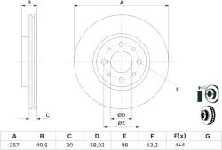 Bosch Disc frana BOSCH 0 986 478 515 (0 986 478 515) - fixbox