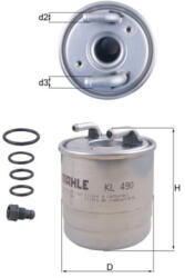 MAHLE Filtru combustibil MAHLE KL 490D (KL 490D) - fixbox