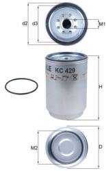 MAHLE Filtru combustibil MAHLE KC 429D (KC 429D) - fixbox