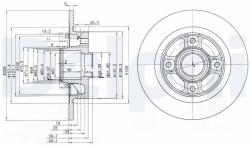 DELPHI Disc frana DELPHI BG3570 (BG3570) - fixbox
