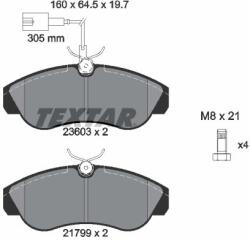 TEXTAR Set placute frana TEXTAR 2360301 (2360301) - fixbox