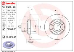 BREMBO Disc frana BREMBO 08.9918. 21 (08.9918.21)