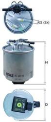MAHLE Filtru combustibil MAHLE KL 440/39 (KL 440/39) - fixbox