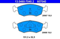 ATE Set placute frana ATE 13.0460-7040.2 (13.0460-7040.2)