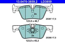 ATE Set placute frana ATE 13.0470-3859.2 (13.0470-3859.2)