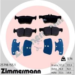 ZIMMERMANN Set placute frana ZIMMERMANN 25798.155. 1 (25798.155.1)