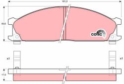 TRW Set placute frana TRW GDB766 (GDB766)