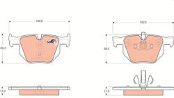 TRW Set placute frana TRW GDB1560 (GDB1560)