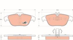 TRW Set placute frana TRW GDB1738 (GDB1738)