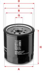 SOFIMA Filtru ulei SOFIMA S 3280 R (S 3280 R) - fixbox
